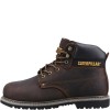 CAT Powerplant SB Safety Boots Steel Toe Caps Brown 